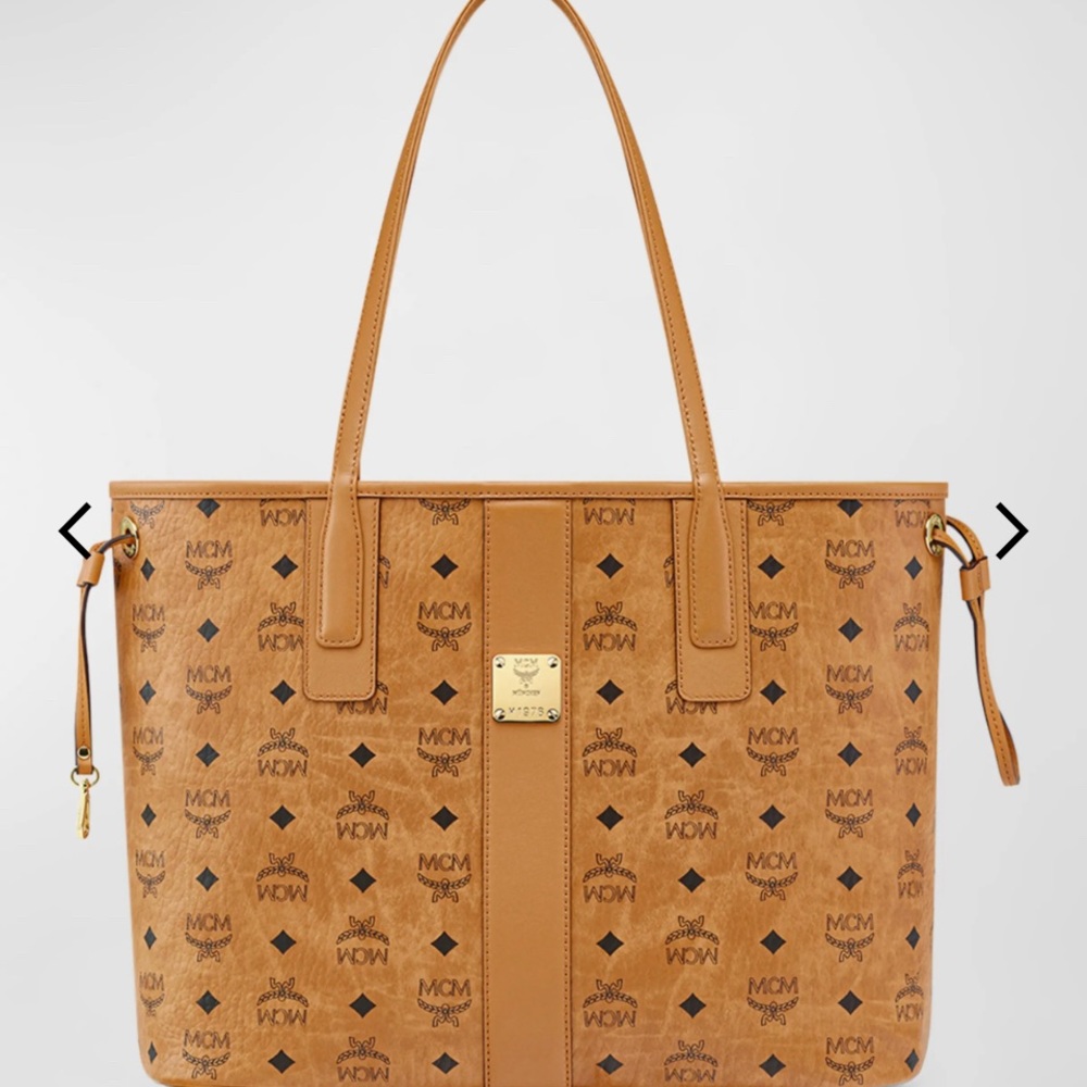 MCM Liz Reversible Medium Visetos Tote Bag